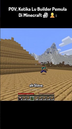 POV, When You Are A Beginner Builder In Minecraft
