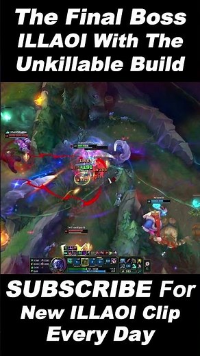 Illaoi Unkillable Build – Tank 4, Still Double Kill#illaoi#leagueoflegends #toplane#lolshorts#gaming