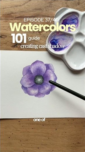 WATERCOLORS 101: Episode 37/40 🎨 Comment “Guide 101” to get a FREE E-BOOK with 40 lessons 📖✨
