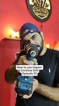How to use Impact Cordless Drill | Episode 01....#howto #drill #tools #diy #fyp