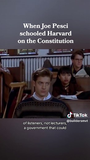 In “With Honors,” Joe Pesci delivers one of the most underrated lessons on the Constitution. #Politics #Harvard #HarvardUniversity #JoePesci #FYP #Constitution #MovieClips