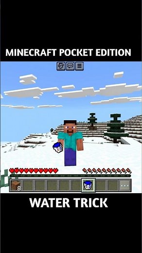 Minecraft Water Bucket Trick 💧 Pro Clutch in Seconds!