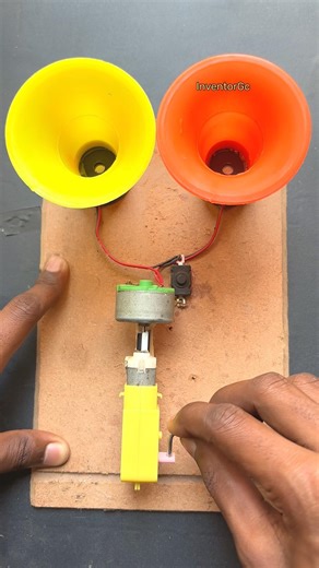 DIY Mini Gear Motor Powers Dual Horns • DC Motor Hacks