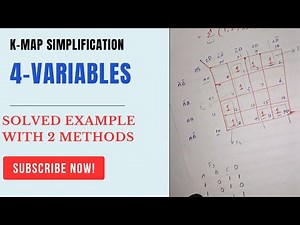 4-Variable K-Map Simplification | Solved Example with Two Methods | DLD Tutorial