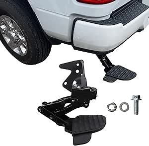 fit for Dodge Ram 1500 Rear Bed Step, Tailgate Step Bumper Step fit for Dodge Ram 1500 DT 2019 2020 2021 2022 2023 Dual Exhaust Vehicles Retractable Bumper Step 82215289AG 82215289AH
