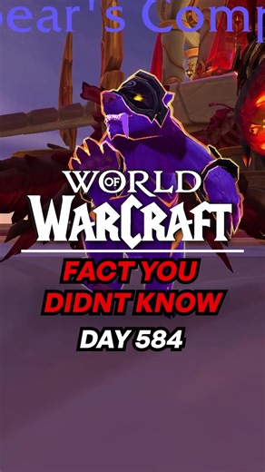 Here’s one world of Warcraft fact you didn’t know! Day 584 #warcraft #worldofwarcraft