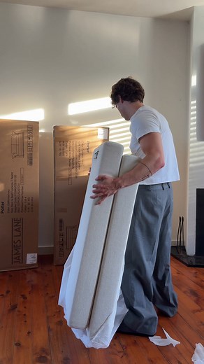 3.3K views · 17 reactions | Meet our Porter Sofa Bed in California Ivory, styled by @joefletcherau. Choose from 19 different fabrics, made to order especially for you. | James Lane | Facebook