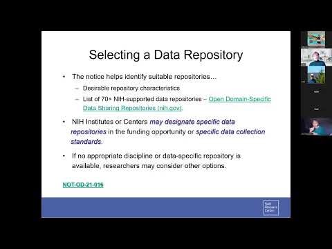 The Streamlined NIH Data Management and Sharing Plan; Facilities and Other Resources 3-24-2026