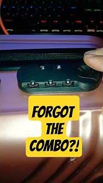 How to Unlock a 3 Combination Luggage Lock #shorts
