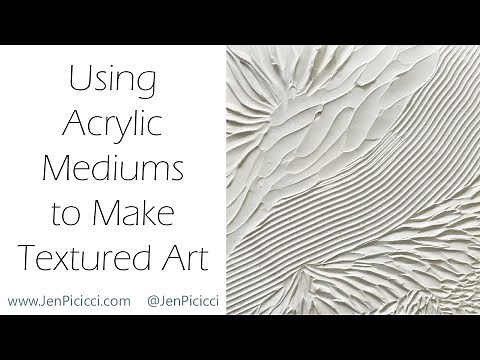 How to Make All White Textured Art on Canvas