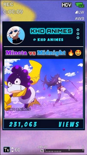 Mineta vs Midnight 🔥🤩 |#myheroacademia #anime