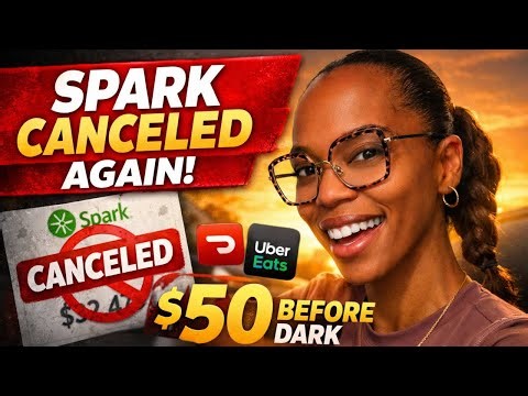 Walmart Spark Delivery Canceled Again 😩 DoorDash and Uber Eats Delivery Driver Vlog