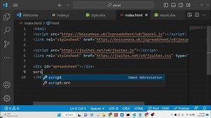 Javascript jExcel Library Example to Create Excel Spreadsheets XLSX Files Using Dynamic Data in Bro