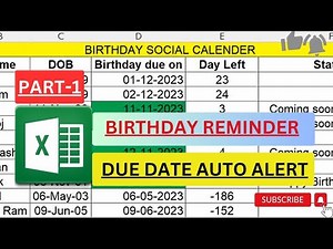 Surprising Your Office Friends by Set Birthday Reminder In Excel