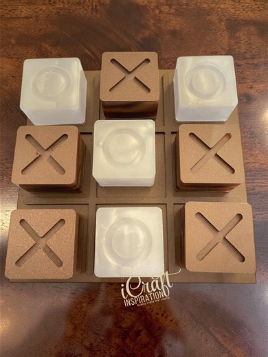 Ivory & Mocha Resin Tic Tac Toe Set | Mindful Game Collection | Luxury Neutral Home Décor Game - Etsy