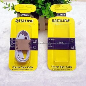 [Hot Item] Clear PVC Clamshell Blister Packaging with Insert Tray for USB Cable Custom Cable Clamshell Blister Packaging Box with Card