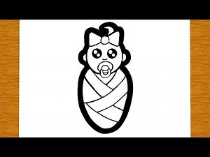 COME DISEGNARE UN BAMBINO BEBÈ | Disegni facili ed educativi