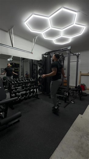 My home gym is finally done! There were a lot of moments I wanted to quit, no cap! But discipline > excuses. We kept going 🙌🏽 Rack : @Rogue Fitness Mirrors : @Lowe’s Leg Curl/Extension : @MikoloFitness / @GMWD_Fitness Mats: @VEVOR Store Horse Stalls: @TractorSupply