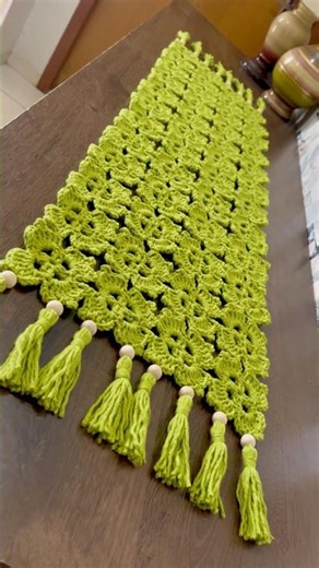 Turkish Style Crochet Table Runner, Easy and Quick #crochetrug #shortcrochet #viralvideo