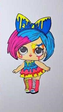 The LOL Doll Coloring Process! 💖✨ Creative Flow