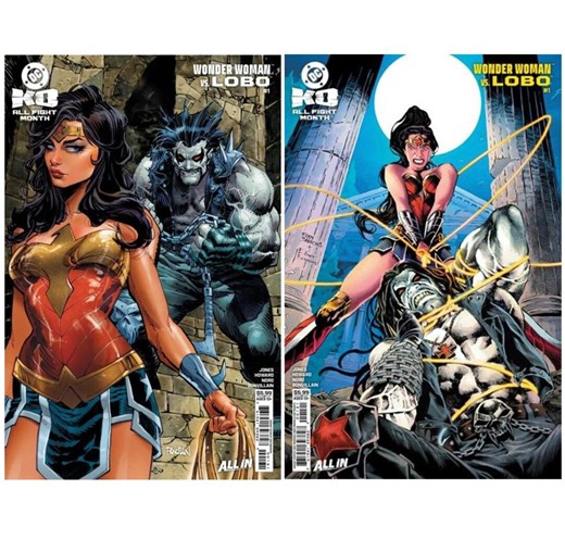 2025 DC Comics KO Wonder Woman Vs Lobo Variants #1 - Etsy