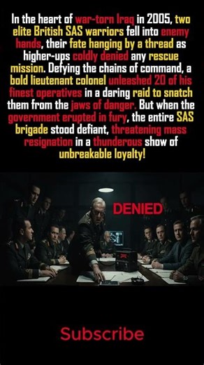 British SAS Operators Didn't Follow Orders- Defying Death 🔥Rescue Rebellion! 💥
