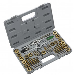 [Hot Item] Tap and Die Set, Premium, SAE, Titanium Coated, 40-Piece
