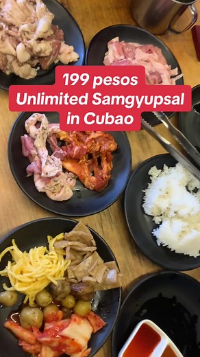 Affordable Unlimited Samgyupsal in Cubao for Only 199 Pesos