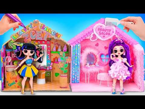 Salone di bellezza fai da te in cartone e peluche per le cacciatrici di demoni K-Pop!