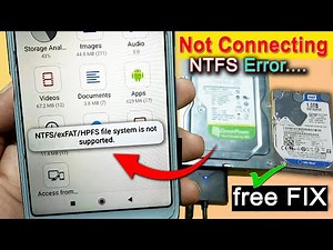 NTFS/exFAT/HPFS file system is not supported, कैसे Connect करें hard disk को
