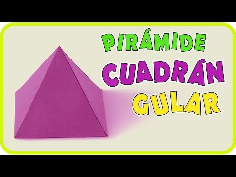 Como hacer una pirámide cuadrangular. SUPER rápido y fácil / Quadrangular pyramid