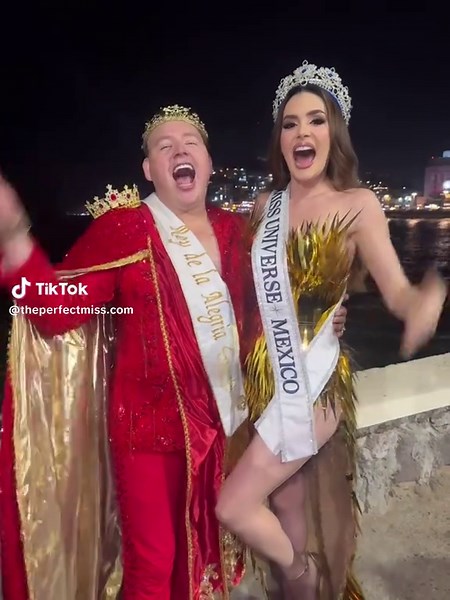 Fernanda Beltrán y Héctor Limón en el Carnaval de Mazatlán