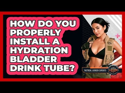 How Do You Properly Install A Hydration Bladder Drink Tube? - Tactical Locker Experts