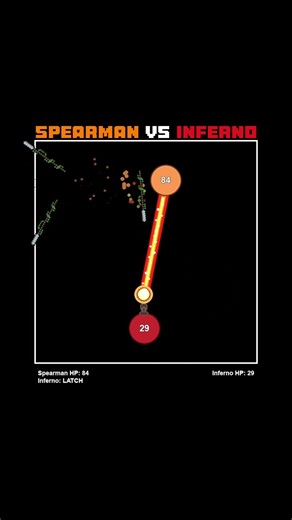 Spearman VS inferno Simulation