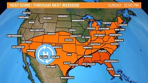 6.1K views · 118 reactions | High pressure builds back overhead this week. That's why the heat is going up. It looks like it may move west again next weekend, which could knock a few degrees off the temp and open the door for some spotty rain. We'll see by the time we get there but here's hoping! | Pete Delkus | Facebook