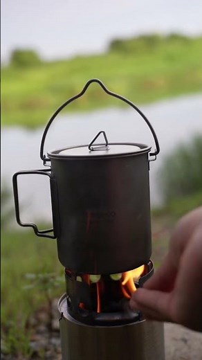 ソロストーブliteで簡単インスタントカレーライス