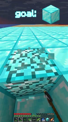 Minecraft But EVERY Chunk Is A RANDOM! Block 😭 #shorts #fyp #minecraft #funny