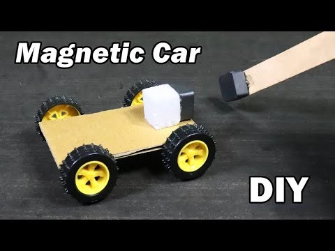 How to make magnetic car|toy car|magnet car science project|magnetic vehicle|‪@The_Nexscience‬