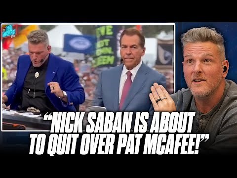 Pat McAfee Responds To Viral Video Dancing Next To Straight Faced Nick Saban on College GameDay