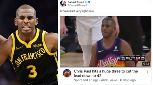 Donald Trump Jr. uses Chris Paul meme to take shot at Nikki Haley amid 2024 Republican Party presidential primaries