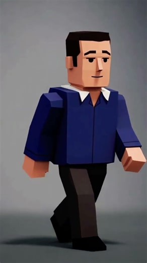 my fast cartoon character walking