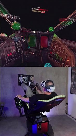 YAW3 Motion Simulator - Trapped in - Star Wars Squadrons #starwars #vrgaming #flight #combat #space
