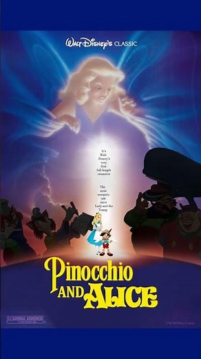 Pinocchio and Alice Poster (Alternate Reality) #disneyshort #disneyshorts (STRESS POST)