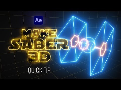 Make SABER 3D | Quick Tip After Effects Tutorial