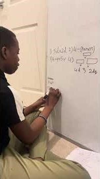 Ayo explains using algebraic notation