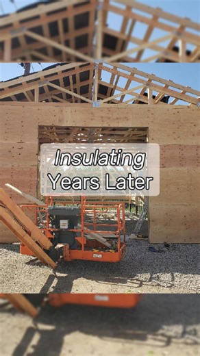Insulating your building years later #postframe #construction #shopbuild #insulation | Farrow Built
