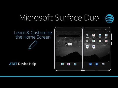 Learn and Customize the Home Screen on Your Microsoft Surface Duo | AT&T Wireless