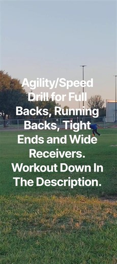 #saturdayworkout Speed Adjusting Agility Drill for FB/RB/WR/TE Football Players. #football #agility