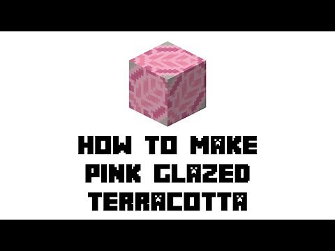 Minecraft Survival: How to Make Pink Glazed Terracotta