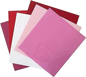 Siser EasyWeed 11.8 inch by 12 inch Sheets - Sweetheart Colors (6 Pack)